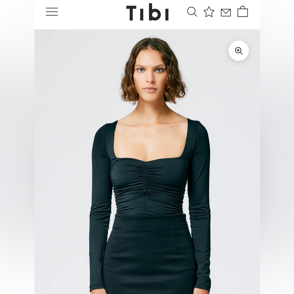 Tibi long sleeve bodysuit